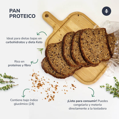 Pack 3x Pan proteico Planeta Huerto 500 g