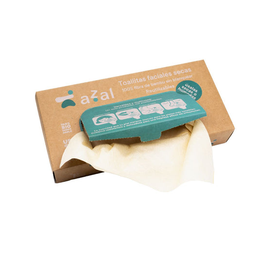 Azal-Trockentuch aus Bambus. Mehrzweck & wiederverwendbar. 20 x 22. 50 Stück. 50 g/m²