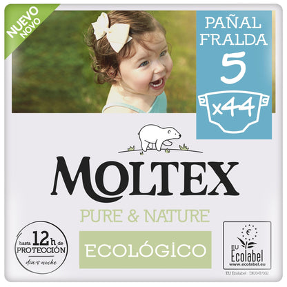 Couches Moltex Pure & Nature T5 (13-18 kg), 44 unités