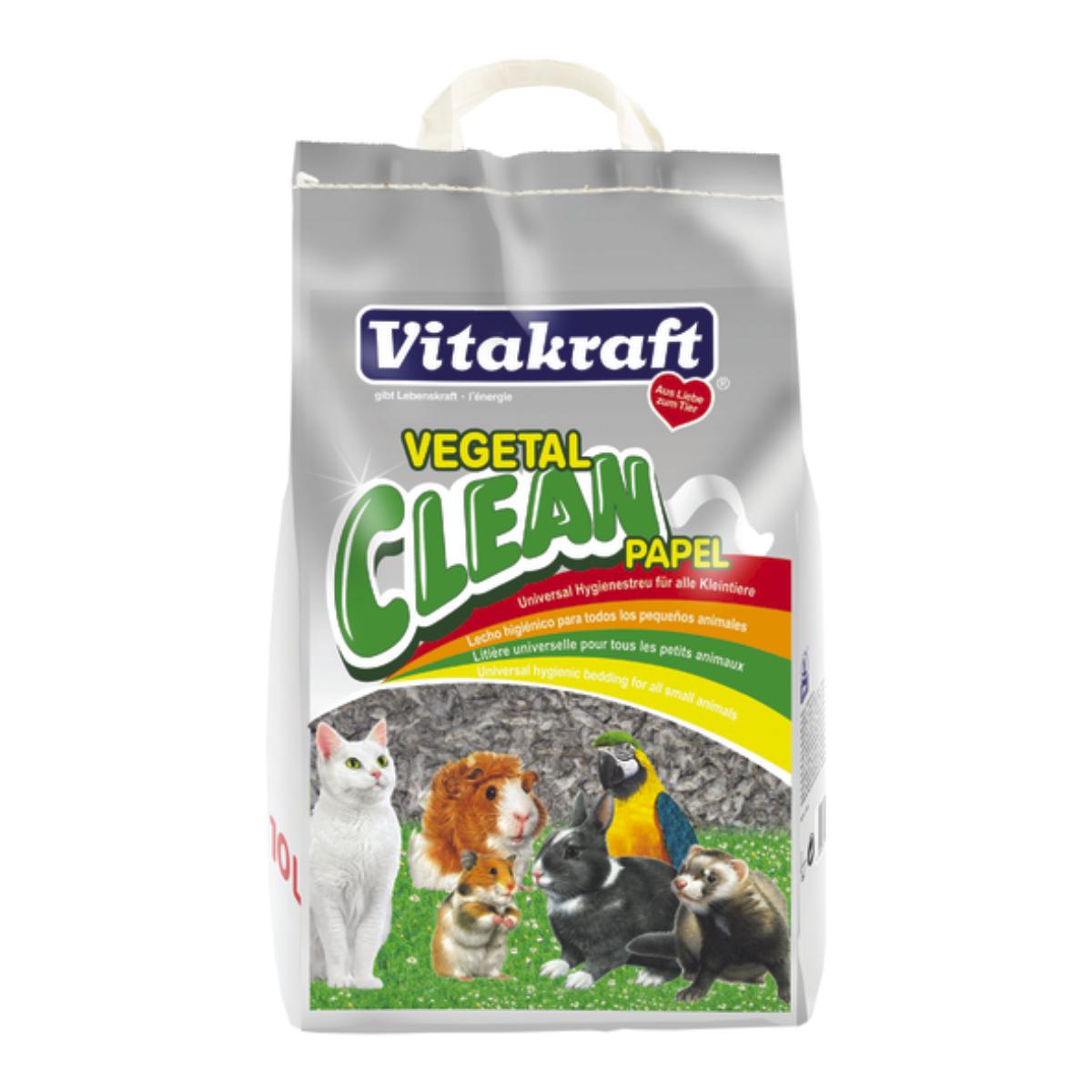 Vitakraft Vegetal Clean Papier Litière en papier recyclé 10 L