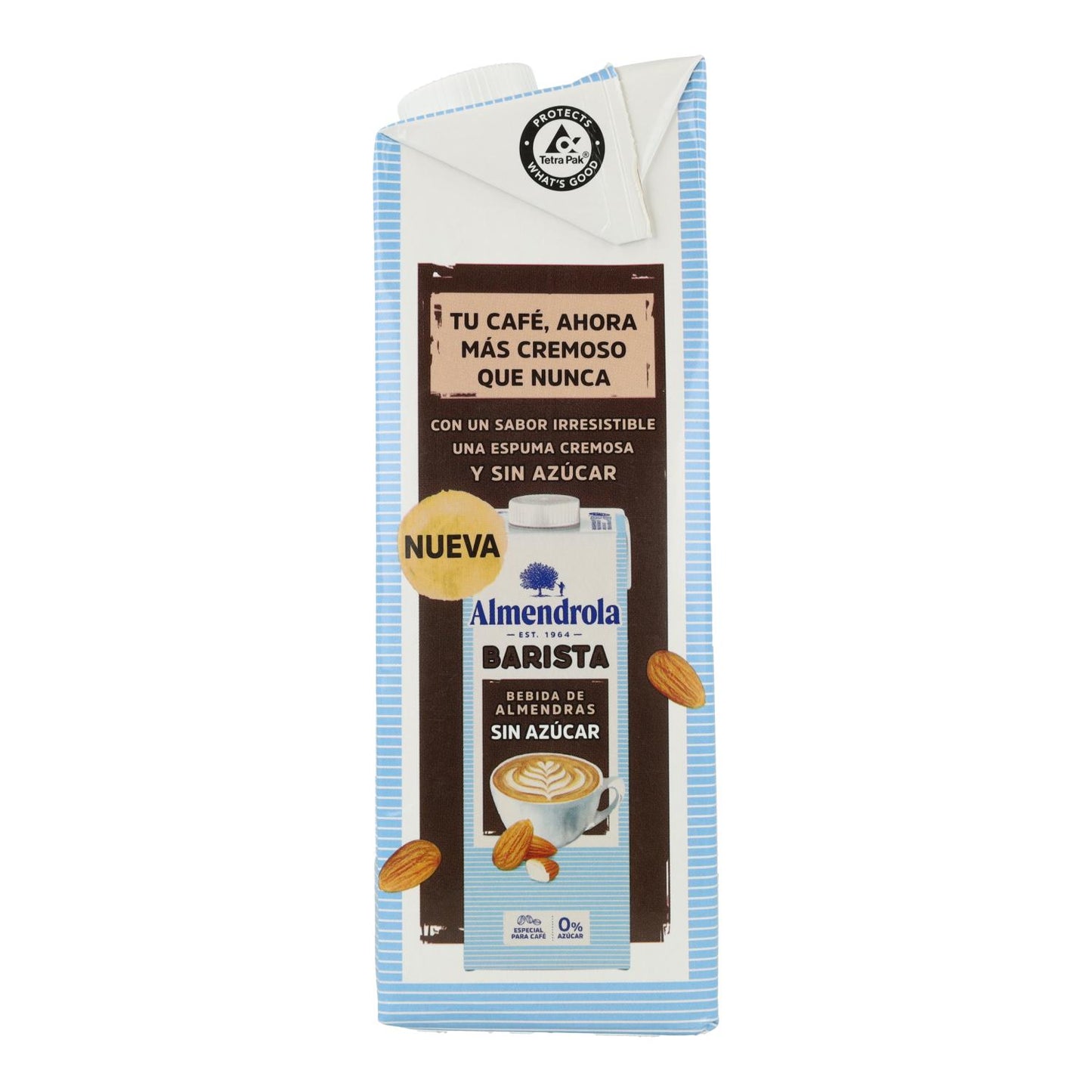 Packung mit 6 Einheiten Almendrola zuckerfreies Mandelgetränk 1 l