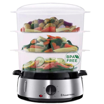 Stoompan met 3 bakjes Cook@Home Russell Hobbs