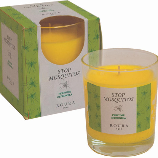 Bougie anti-moustiques Stop Mosquitos Citronnelle Roura