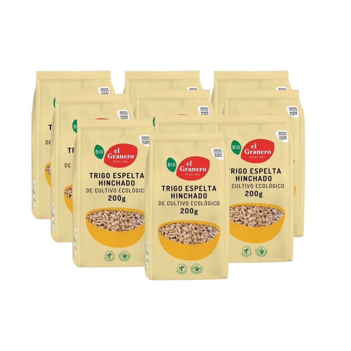 Opakowanie 10x Pęczniejąca pszenica orkiszowa Bio El Granero, 200 g