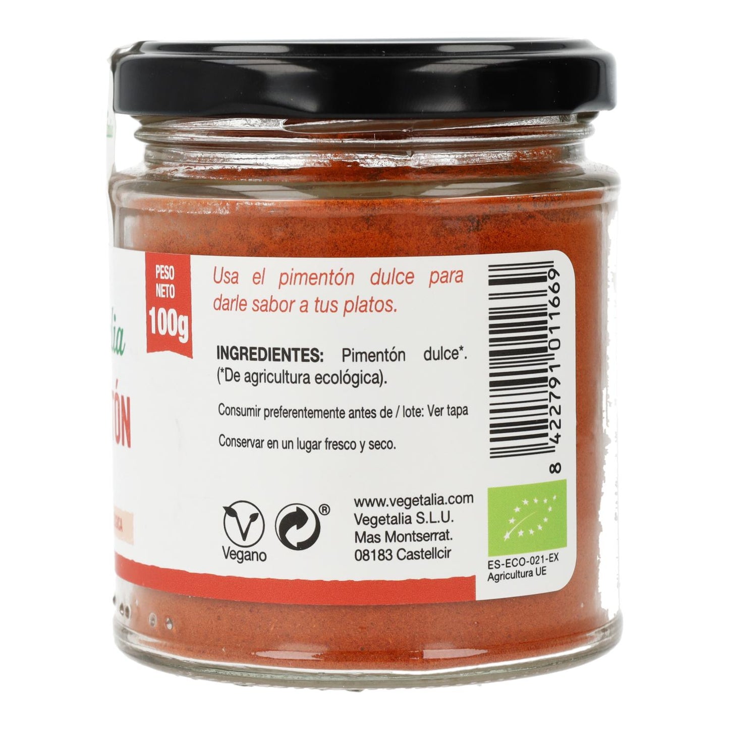 Süßer roter Paprika Vegetalia 100 g