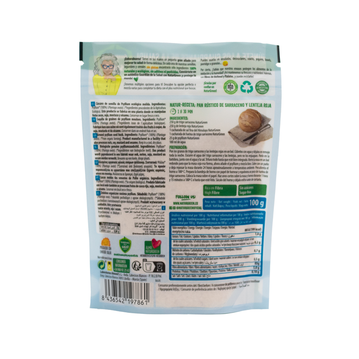 Psylliumzaadjes BIO NaturGreen 100 g