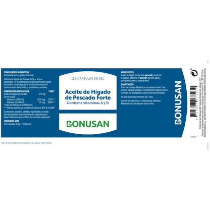 Olio di fegato di merluzzo Forte Bonusan 120 capsule