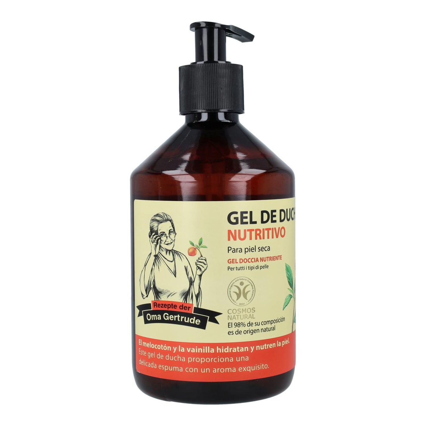 Confezione da 2 gel doccia nutriente per tutti i tipi di pelle Oma Gertrude 500 ml