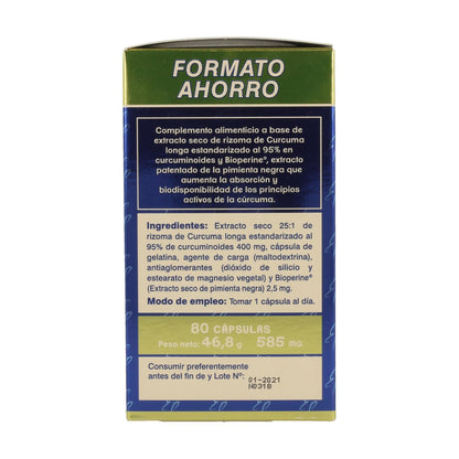 2er-Pack Tongil Kurkuma in reinster Form, Sparpackung mit 80 Kapseln