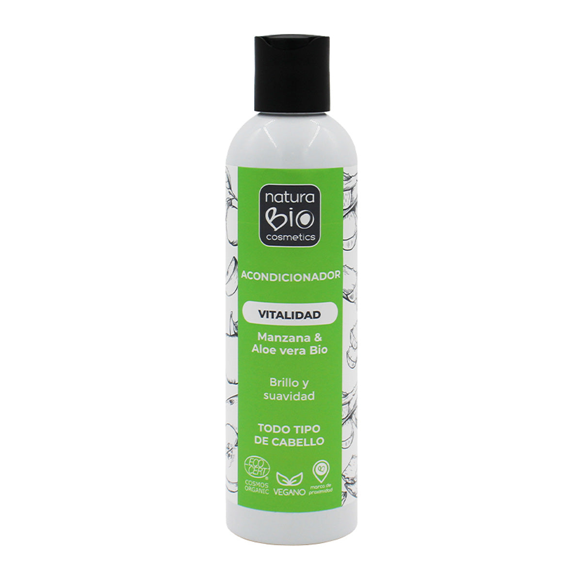 Après-shampooing vitalité Aloe et Pomme Bio 250 ml NaturaBIO