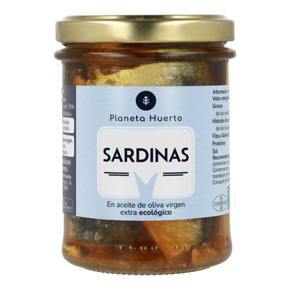 Sardines à l'huile d'olive ECO Planeta Huerto 190 g