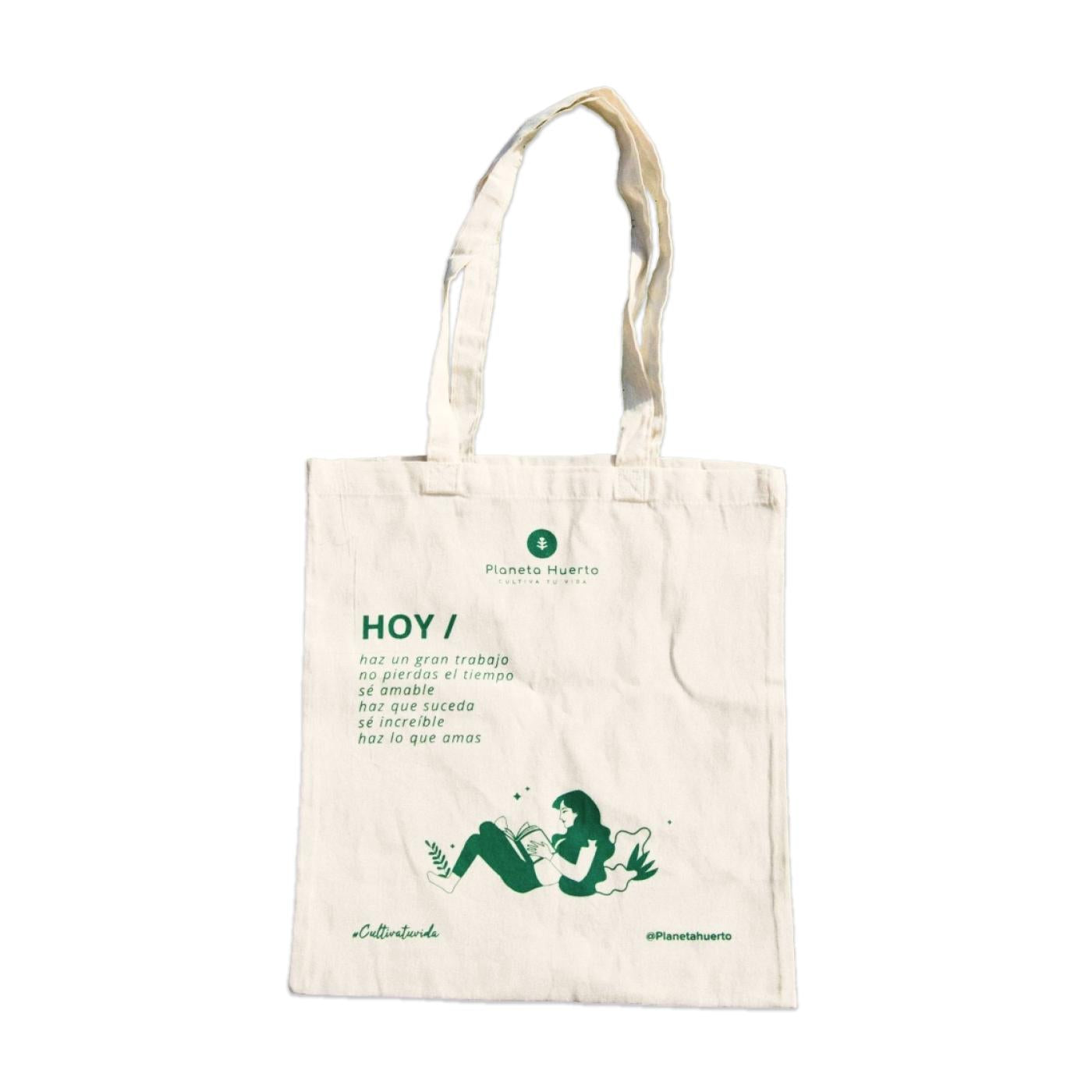 Torba materiałowa z motywem Planeta Huerto 40 cm x 40 cm