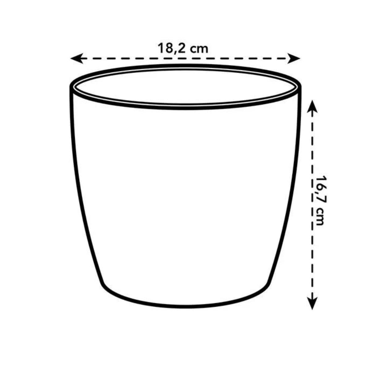Doniczka z recyklingu Coffee Collection Round Elho 18 cm