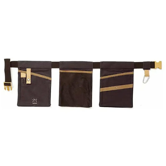 Gartengürtel mit 3 Taschen, anthrazitfarben, Verdemax, Einheitsgröße