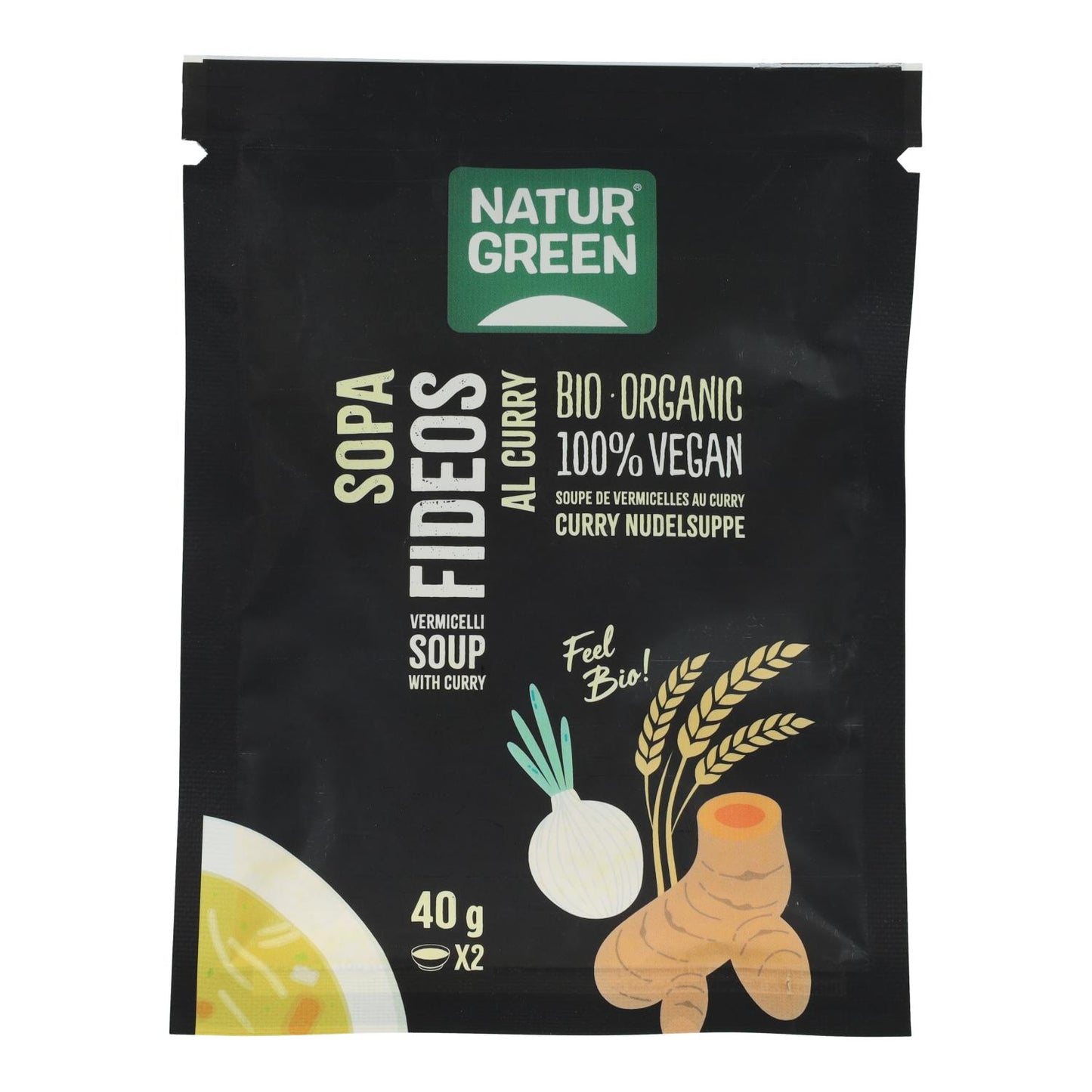 Naturgreen Curry-Nudelsuppe, 40 g