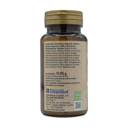 Melatonina + GABA, 30 capsule vegetali. NaturTierra