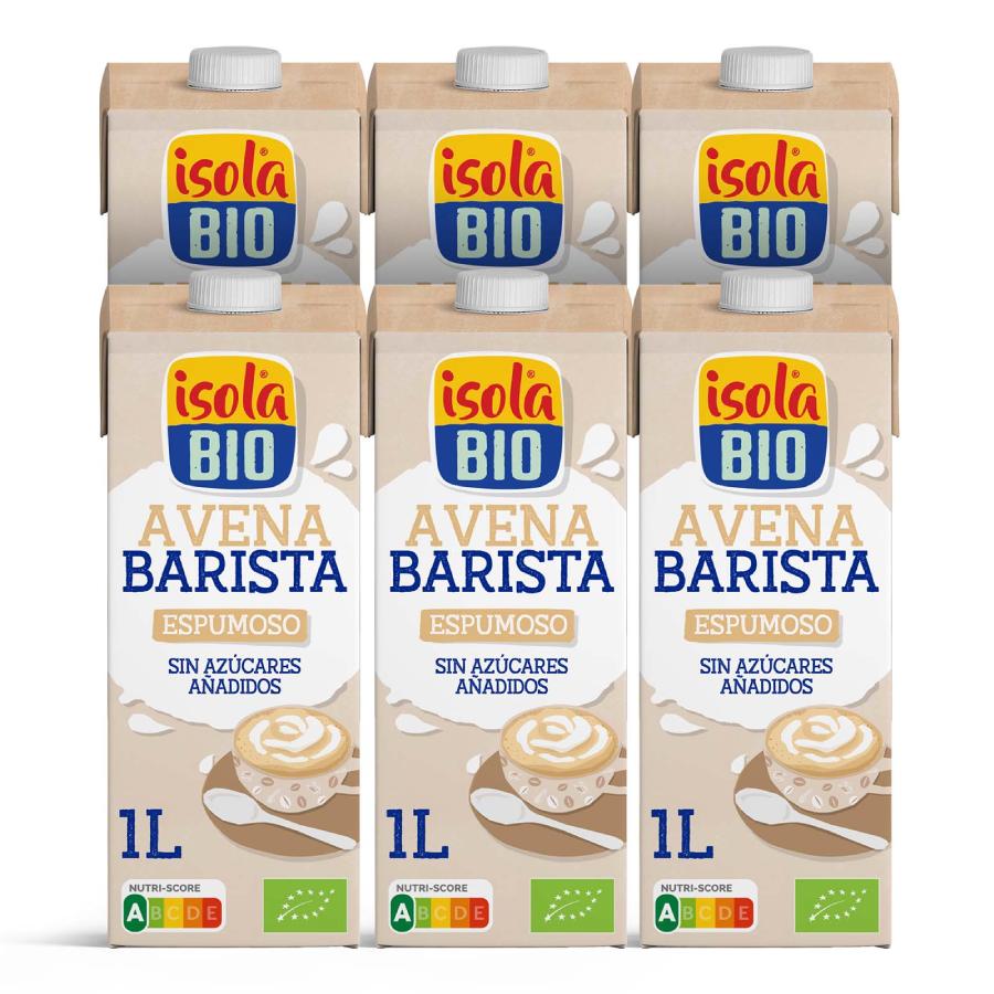 Confezione da 6 bevande all'avena Barista BIO Isola Bio, 1L