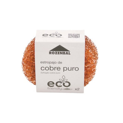 2 Eco Friendly ROZENBAL pure copper scouring pads