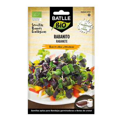 Semi di ravanello Sango biologici per germogli Batlle
