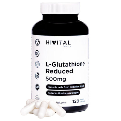 L-Glutatione ridotto 500 mg 120 capsule vegane Hivital