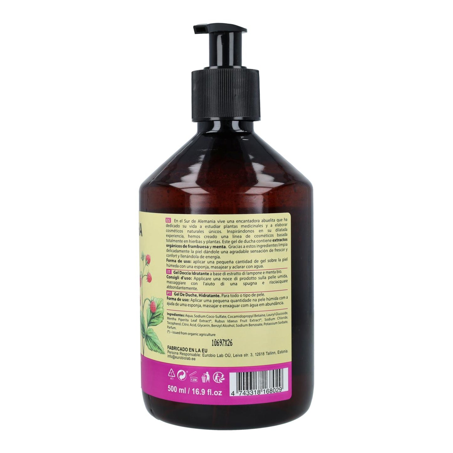 Gel doccia idratante per tutti i tipi di pelle Oma Gertrude 500 ml