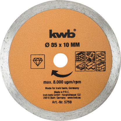 Kwb mini circular saw blade kit