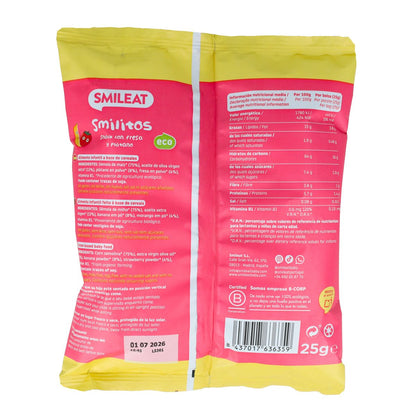 Smilitos Vers de fraise et banane BIO Smileat 25 g