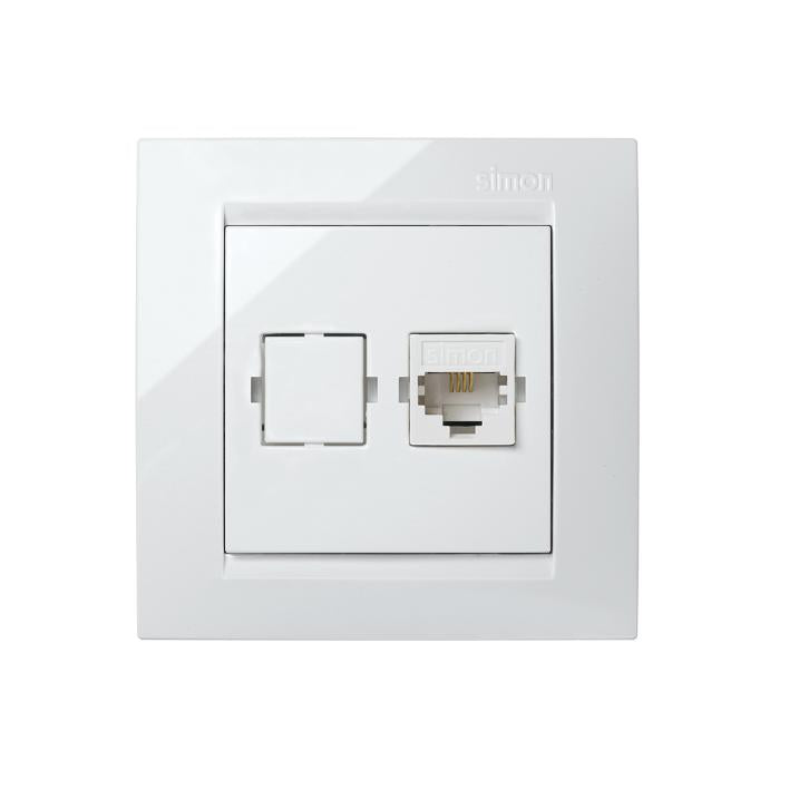 Simon 15 Telefonhalterung Weiß