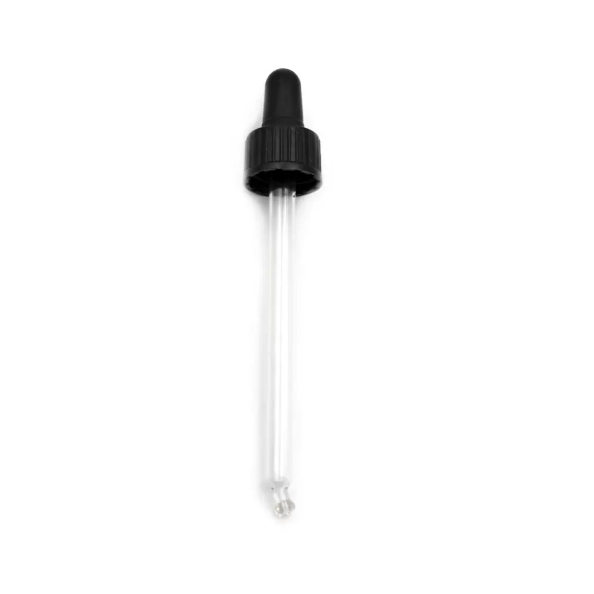 Pipette compte-gouttes noire pour flacon ambré, Camassia  10 ml