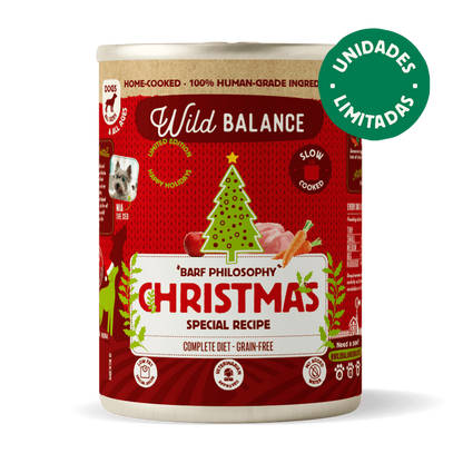 Dose Weihnachtsrezept BARF Hirsch und Kaninchen für Hunde Wild Balance 400 g