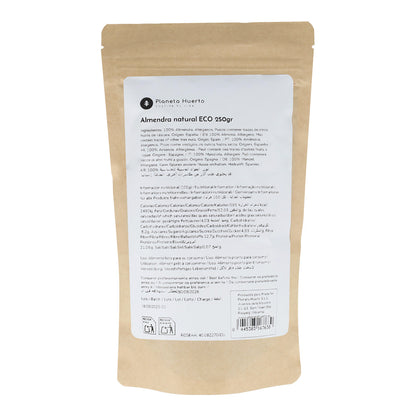 Natural almonds with skin ECO Planeta Huerto 250 g