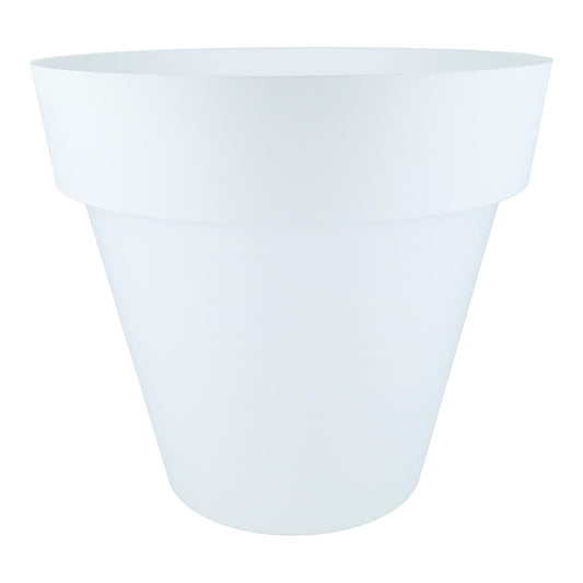 Witte bloempot  D 26 x 24