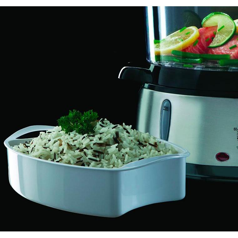 Stoompan met 3 bakjes Cook@Home Russell Hobbs