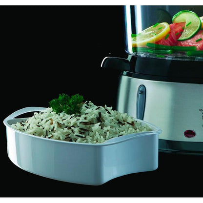 Stoompan met 3 bakjes Cook@Home Russell Hobbs