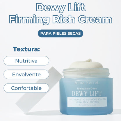 KREM DZIENNY UJĘDRNIAJĄCY DEWY LIFT RICH – SKÓRA SUCHA Z 2% EGZOSOMAMI 50 ML