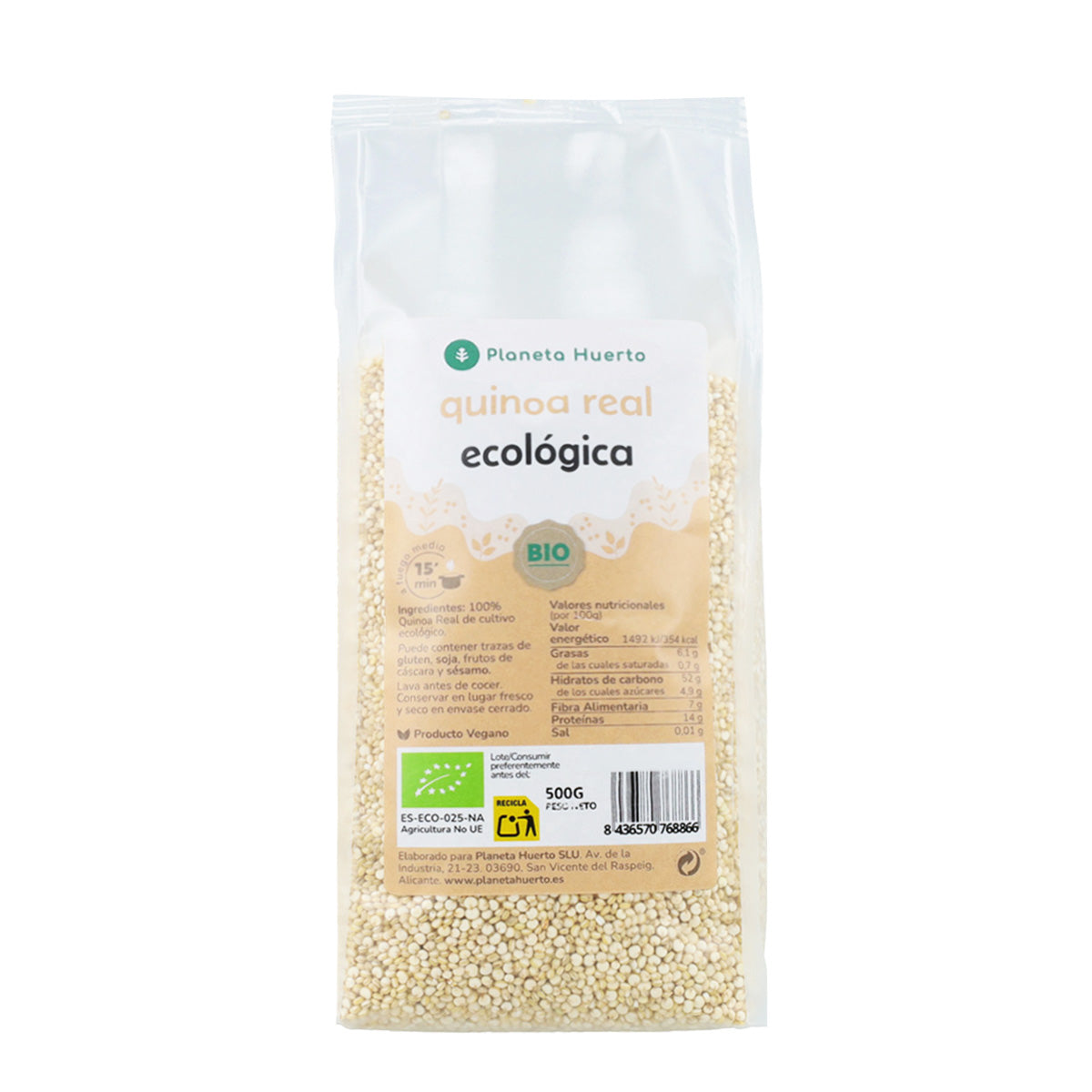 Pack 2x Real Quinoa ECO Planeta Huerto 500 g