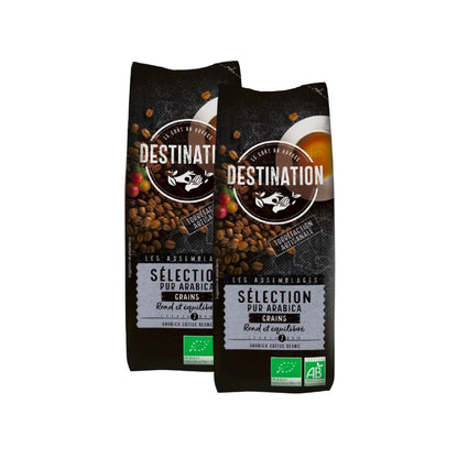 2 x 1 kg Bio-Kaffeebohnen (100 % Arabica) aus Destination