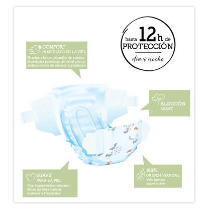 Zestaw oszczędnościowy Pieluchy Moltex Pure & Nature   T3 (4-10 kg), 224 szt.