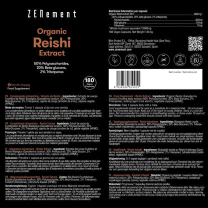 Bio-Reishi-Extrakt 12000 mg  Zenement, 180 Tabletten