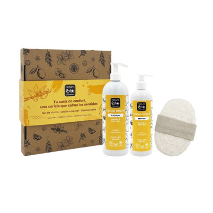 Exotisch hygiëne- en lichaamsverzorgingspakket CADEAU geschenkdoos NaturaBIO Cosmetics