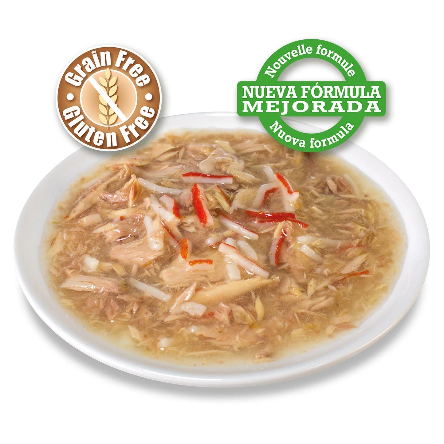 Witte tonijn en krab in saus Arquivet 80 g Natvoer voor katten