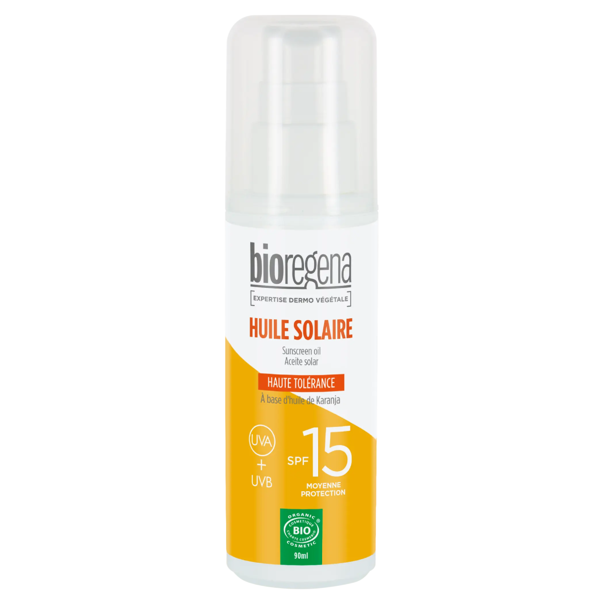 Hypoallergenes Sonnenspray SPF 15 von Bioregena, 90 ml