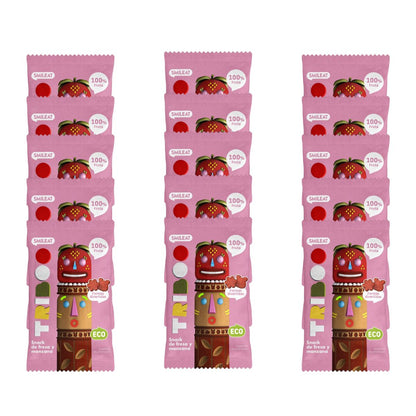 Confezione da 15 snack alla fragola e mela ECO 25 g, Triboo