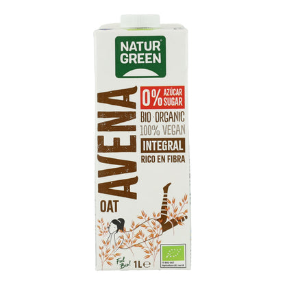 Confezione da 6 bevande integrali all'avena 0% zuccheri Bio NaturGreen 1 L