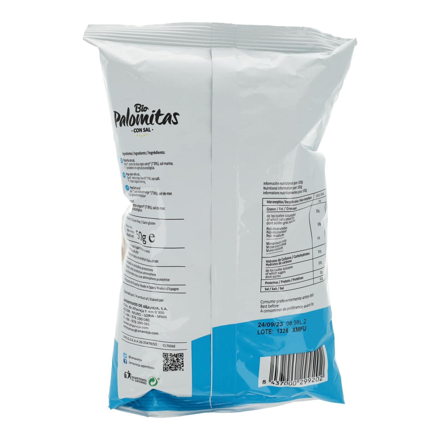 Popcorn i olivolja Añavieja 50 g