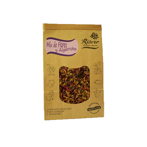 Ribero Flower and Carob Mix for Rabbits and Rodents 150 g