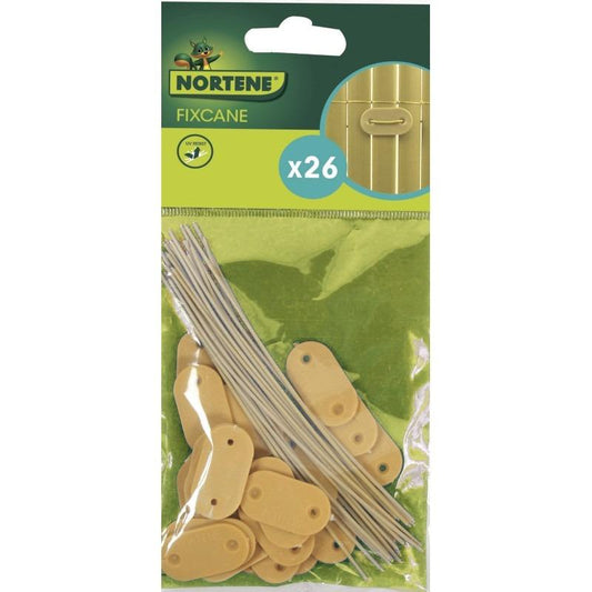 Bevestiging voor riet Fixcane naturel Nortene 26 stuks