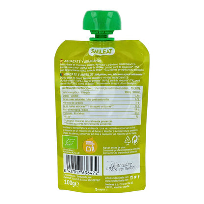 ECO Smileat avocado and blueberry pouch, 100 g