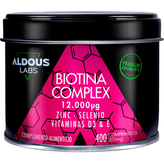 Biotina con zinco, selenio, vitamina D3 e vitamina E, 400 compresse Aldous Labs