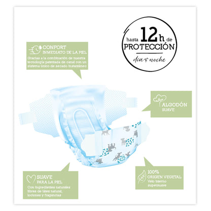 Couches Moltex Pure & Nature T5 (13-18 kg), 44 unités